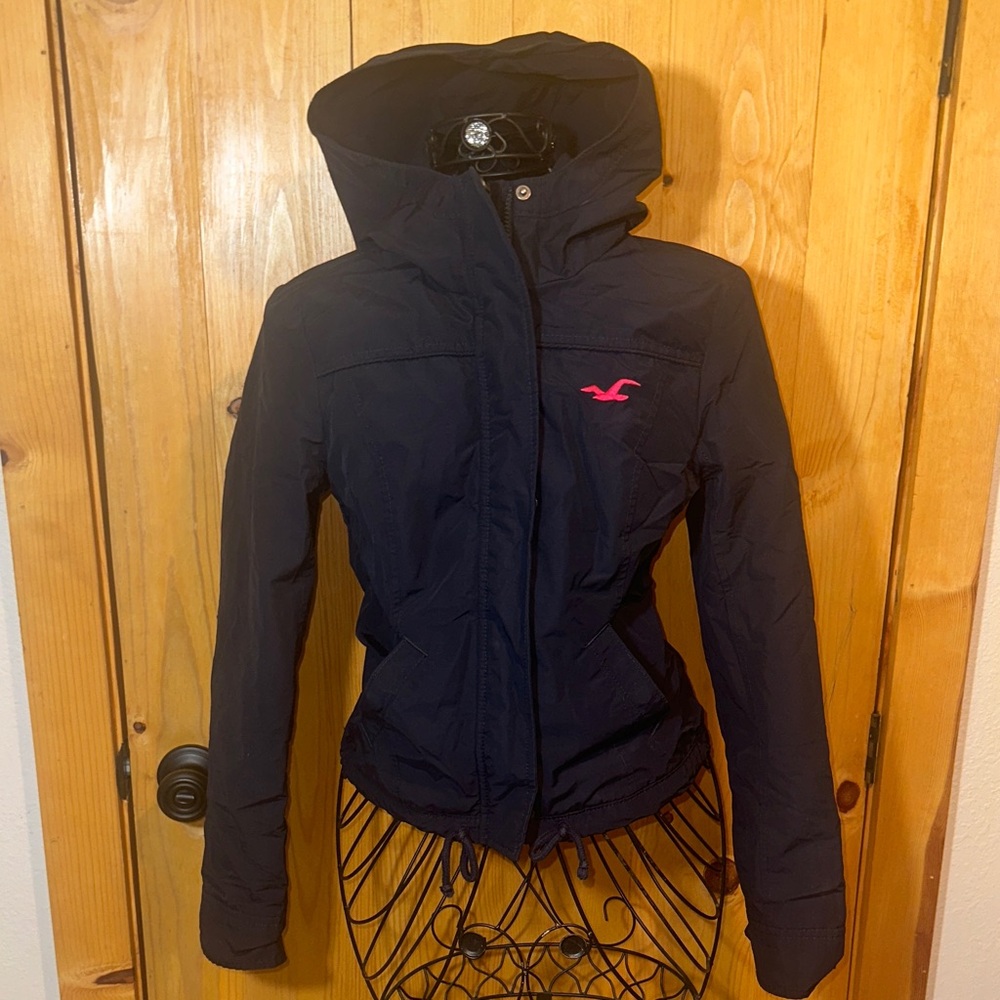 Hollister blue and pink coat